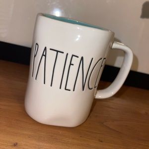 Rae Dunn blue inside patience mug